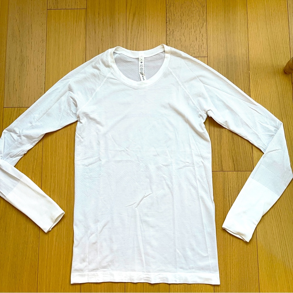 lululemon Swiftly Long Sleeve 2.0 White Size 8 *New Without Tags*